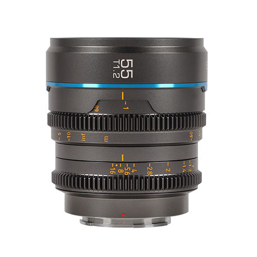 Sirui Nightwalker Series 55mm T1.2 S35 Manual Focus Cine Lens (E Mount, Gun Metal)
