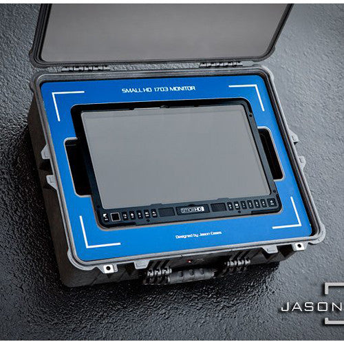Jason Cases Protective Case for SmallHD 1703 17" HDR Monitor (Blue Overlay)