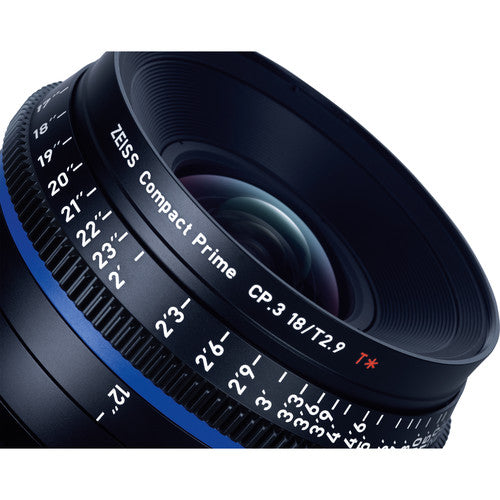 Zeiss CP.3 18mm T2.9 Compact Prime Lens (Canon EF Mount)