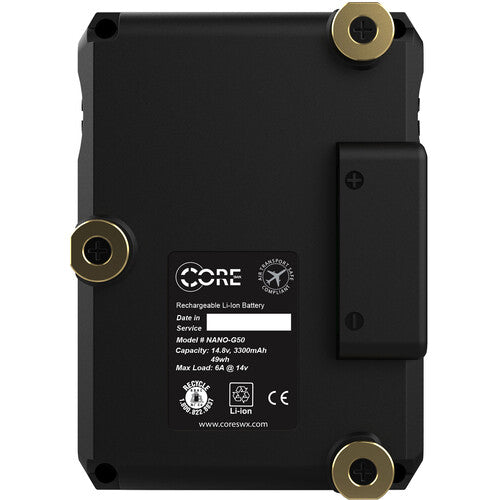 Core SWX NANO G50 Micro 49Wh Lithium-Ion Battery (Gold Mount)