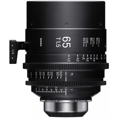 Sigma 65mm T1.5 FF Cine High-Speed Art Prime Lens (PL Mount, Feet)