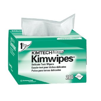 Kimtech Science KimWipes Delicate Task Wipers; 4.4 x 8.4 in. (11.2 x 21.3cm); 1-ply 280 count