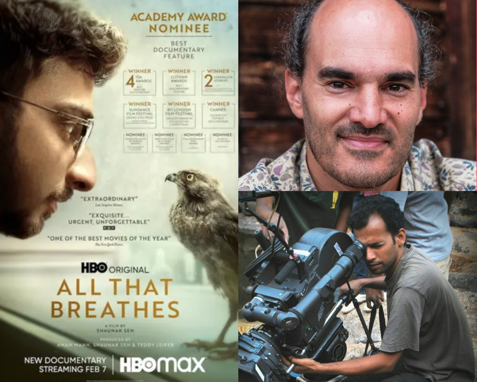 The Cinematography Podcast Episode 205 - Oscar-nominated documentary All That Breathes cinematographers Ben Bernhard and Riju Das