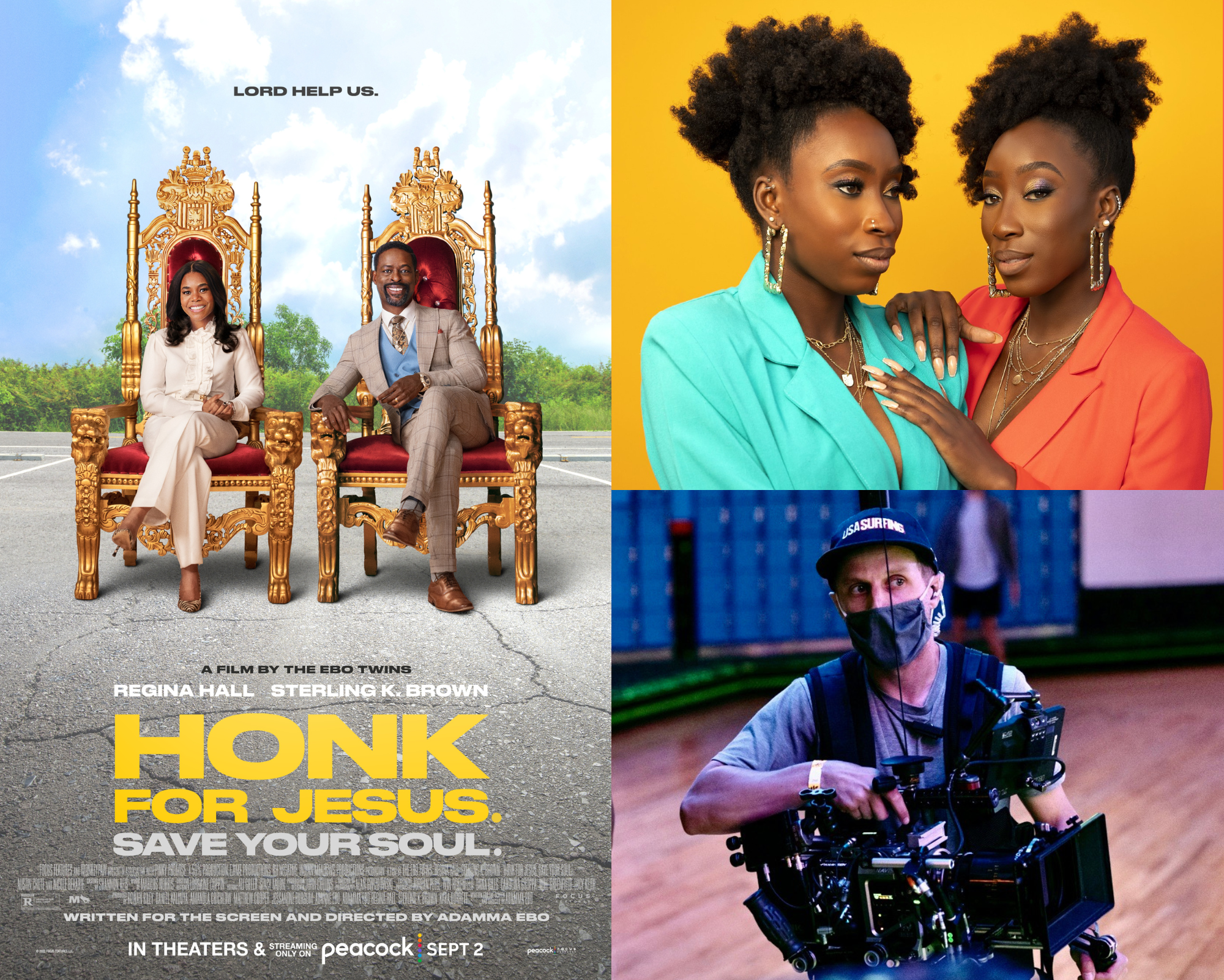 The Cinematography Podcast Episode 182 - Honk for Jesus, Save Your Soul director Adamma Ebo, producer Adanne Ebo, and cinematographer Alan Gwizdowski