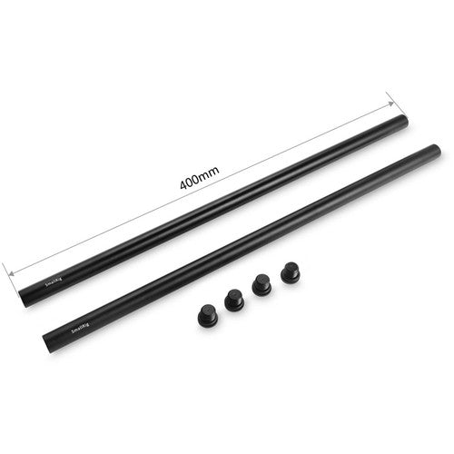 SmallRig 15mm Aluminum Rod (Pair, Black, 16")