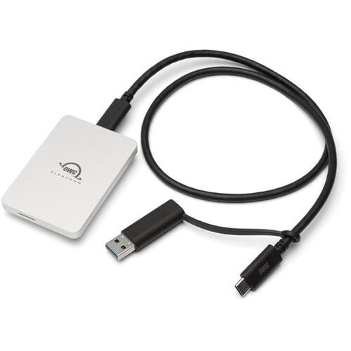 OWC 480GB Envoy Pro Elektron USB-C External SSD (Silver) — Hot Rod