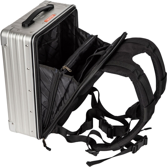 Aleon Hard Aluminum Backpack (16", Platinum)