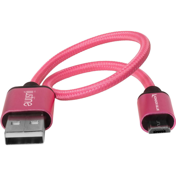 Kondor Blue iJustine Micro-USB to USB-A Charge and Sync Cable (30", Pink)