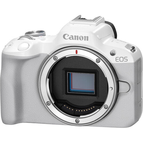 Canon EOS R50 Mirrorless Camera (White) — Hot Rod Cameras