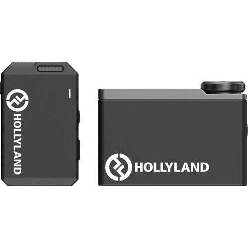 Hollyland LARK MAX Solo Wireless Microphone System (2.4 GHz, Black) with HL-OLM02 Omnidirectional Lavalier Microphone Kit