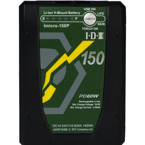 IDX System Technology Imicro-150P 145Wh High-Load Lithium-Ion Mini V-Mount Battery