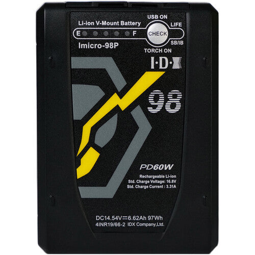 IDX System Technology Imicro-98P 97Wh High-Load Lithium-Ion Mini V-Mount Battery