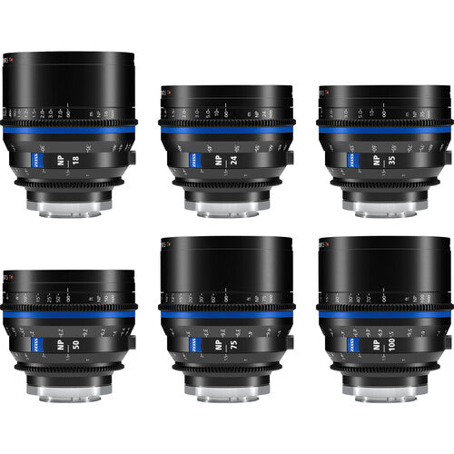 ZEISS Nano Prime 6-Lens Set (Sony E, Feet)