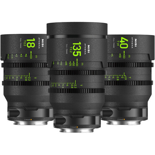 NiSi ATHENA PRIME T2.2/1.9 Full-Frame 3-Lens Add-On Kit
