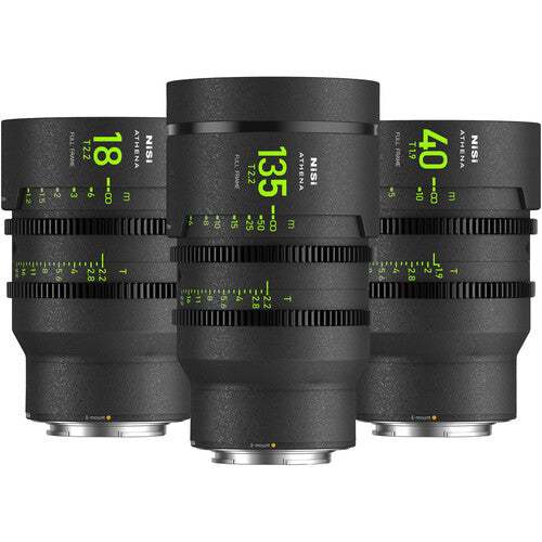 NiSi ATHENA PRIME T2.2/1.9 Full-Frame 3-Lens Add-On Kit (No Drop-In Filter)
