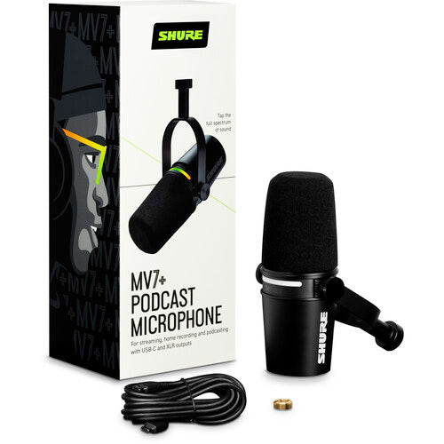 Shure MV7+-K Podcast XLR/USB Microphone