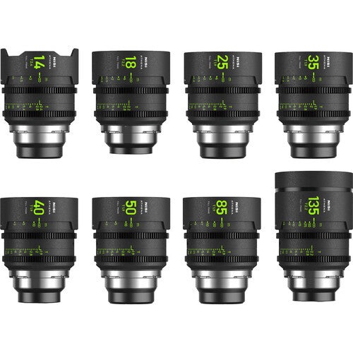 NiSi ATHENA PRIME T2.4/1.9 Full-Frame 8-Lens MASTER Kit