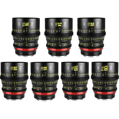 Meike Full-Frame Prime Cine 7-Lens Kit with Hard-Shell Case (Canon RF)