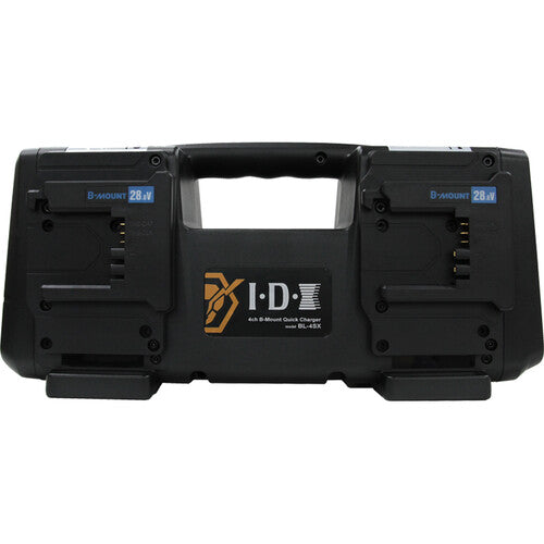 IDX System Technology BL-4SX 4-Bay Battery Simultaneous Quick Charger (B-Mount)