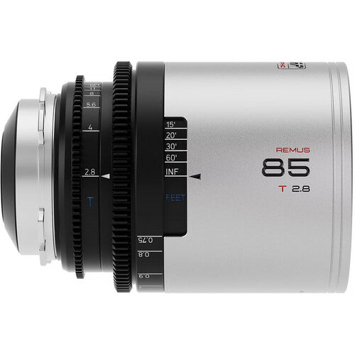 BLAZAR LENS Remus 85mm T2.8 1.5x Full Frame Anamorphic Lens (ARRI PL, Silver Flare)