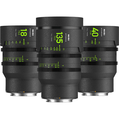 NiSi ATHENA PRIME T2.2/1.9 Full-Frame 3-Lens Add-On Kit (FUJIFILM G, No Drop-In Filter)