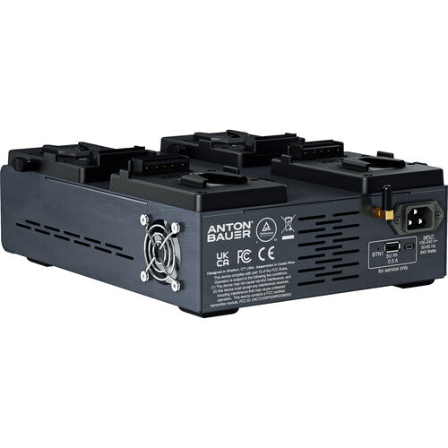 Anton Bauer QUAD 6A 4-Position Multi-Voltage Charger (V-Mount)