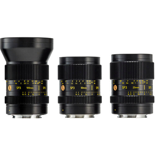 Cooke SP3 Full-Frame 3-Lens Prime Set (25/50/100mm, Sony E)