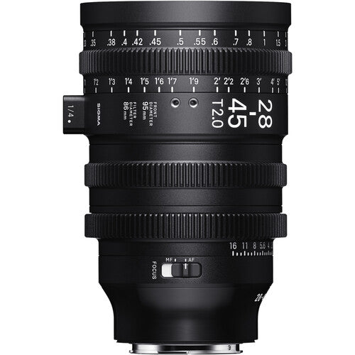 Sigma 28-45mm T2 Cine Zoom Lens with AF (Sony E, Feet)