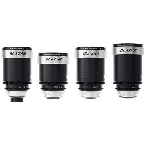 BLAZAR LENS CATO 40/55/85/125mm Full Frame 2x Anamorphic 4-Lens Set