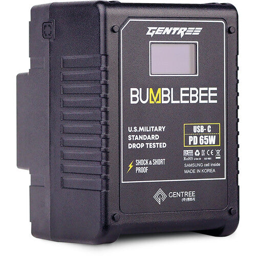 GENTREE Gold Mount Micro-Size Life-Cyle Counter Battery with OLED Display (98Wh)