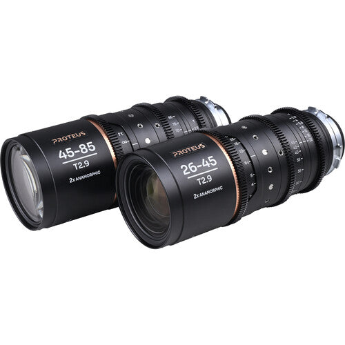 Venus Optics Laowa Proteus 2X Anamorphic 26-45mm & 45-85mm 2-Lens Bundle (Amber, PL Mount with Interchangeable EF Bayonet)