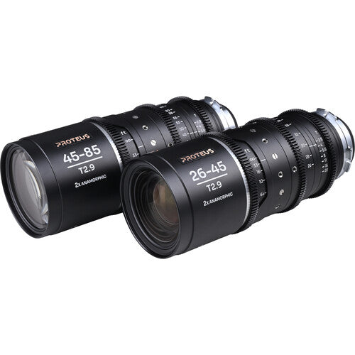 Venus Optics Laowa Proteus 2X Anamorphic 26-45mm & 45-85mm 2-Lens Bundle (Silver, PL Mount with Interchangeable EF Bayonet)