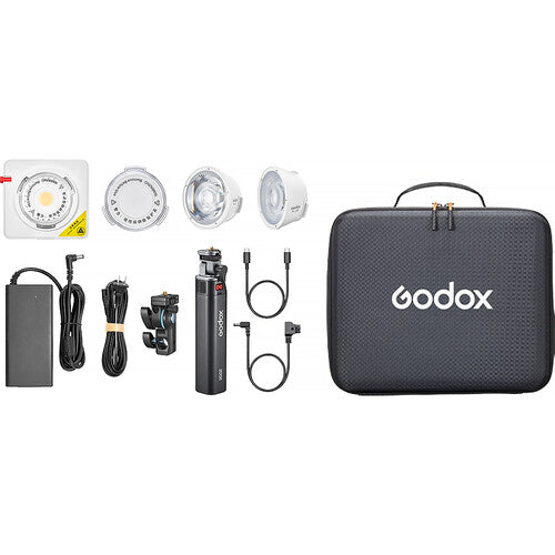 Godox ML100R RGB Portable LED Light Kit (36° Lens & Battery Grip)