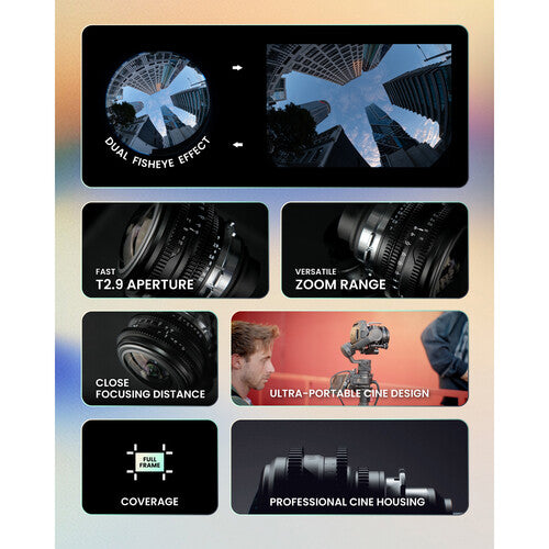 Venus Optics Venus 8-15mm T2.9 FF Zoom Fisheye Cine Lens (ARRI PL)