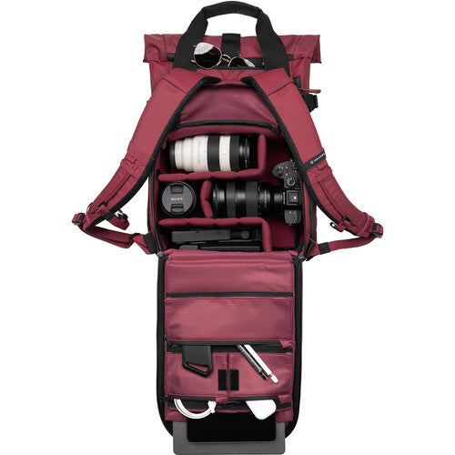 WANDRD PRVKE 15 Backpack Photo Bundle (Rhonde Burgundy, 15L)