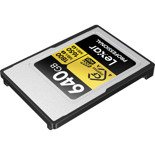 Lexar 640GB Professional GOLD CFexpress 4.0 Type A Memory Card