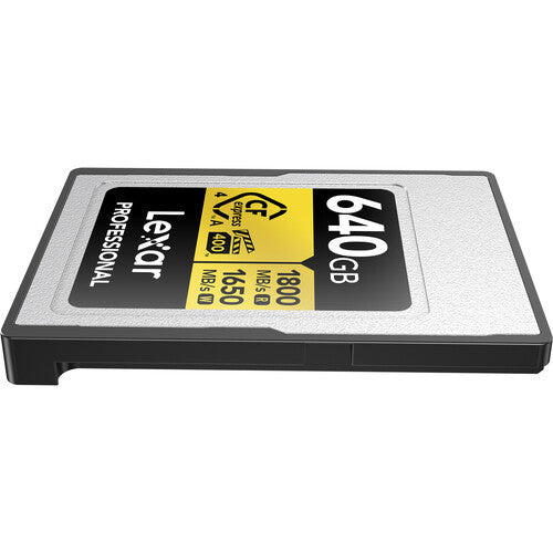 Lexar 640GB Professional GOLD CFexpress 4.0 Type A Memory Card