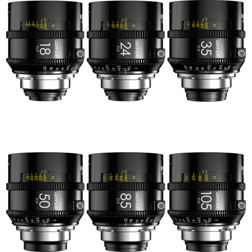 DZOFilm VESPID2 T1.9 Prime 6-Lens Kit (ARRI PL, Feet)