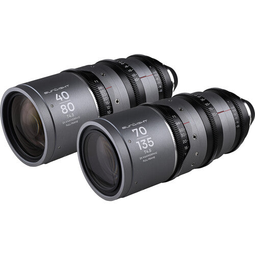 Venus Optics Laowa Sunlight 2x Anamorphic Zoom 2-Lens Bundle (ARRI PL, Silver)
