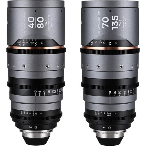 Venus Optics Laowa Sunlight 2x Anamorphic Zoom 2-Lens Bundle (ARRI PL, Amber)