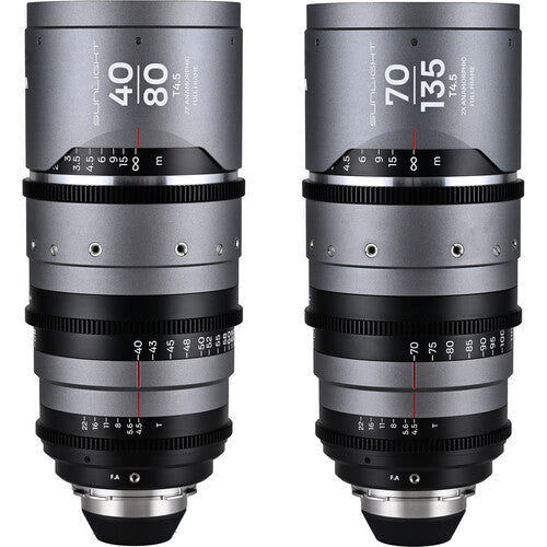 Venus Optics Laowa Sunlight 2x Anamorphic Zoom 2-Lens Bundle (ARRI PL, Silver)