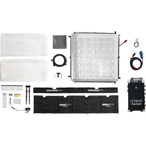 Aputure INFINIMAT LED with Clear Softbox & 1600W Control Box Pack (4 x 4')