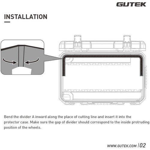 GUTEK Divider Kit for Tortoise T-300 Protector Case