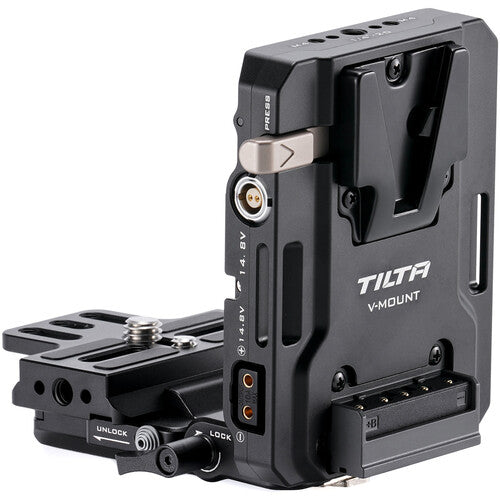 Tilta Mini PD V Mount Battery Plate with Adjustable ARCA Receiver Kit (Black)