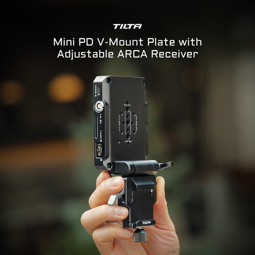 Tilta Mini PD V Mount Battery Plate with Adjustable ARCA Receiver Kit (Black)