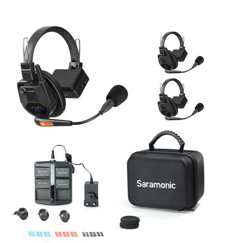 Saramonic WiTalk9-2S 2-Person Full-Duplex Wireless Intercom System with Single-Ear Headsets (1.9 GHz)