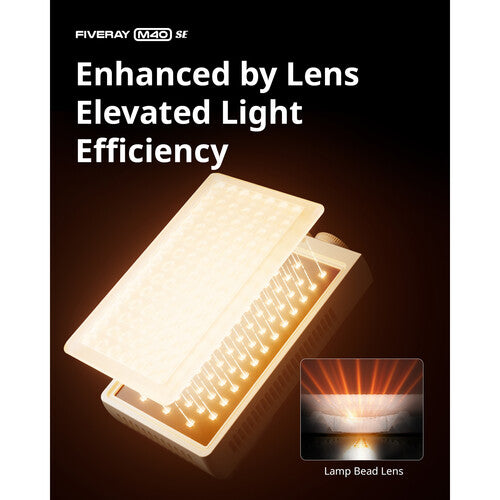 Zhiyun FIVERAY M40 SE Bi-Color LED Light Panel with Accessories Kit