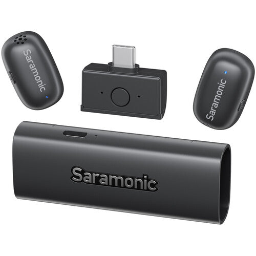 Saramonic AIR-SE-01 2-Person Ultra-Mini Wireless Microphone System with USB-C Receiver (2.4 GHz)