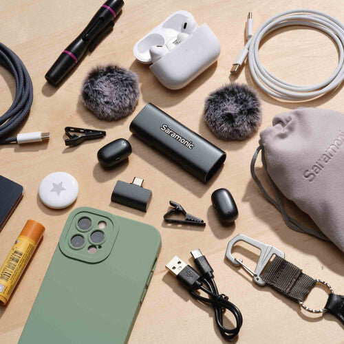 Saramonic AIR-SE-01 2-Person Ultra-Mini Wireless Microphone System with USB-C Receiver (2.4 GHz)