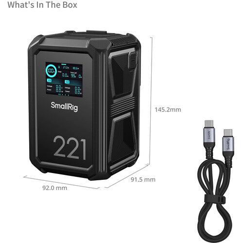 SmallRig X-Touch Smart Triple-Proof X221 Battery (221Wh, V-Mount)